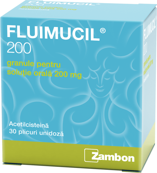 FLUIMUCIL 200 GRANULE SOLUTIE ORALA