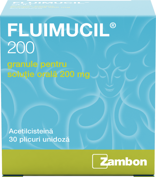 FLUIMUCIL 200 GRANULE SOLUTIE ORALA